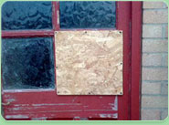 boarded up Solihull